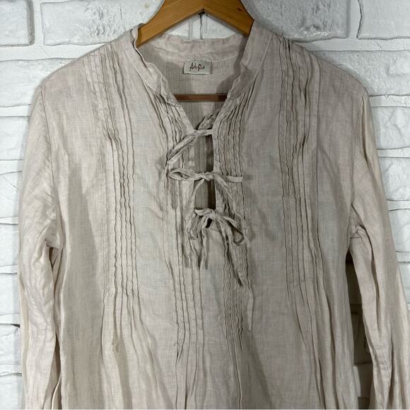 Arte Pura Linen Kaftan in Allen Farben Size Medium - Picture 8 of 12